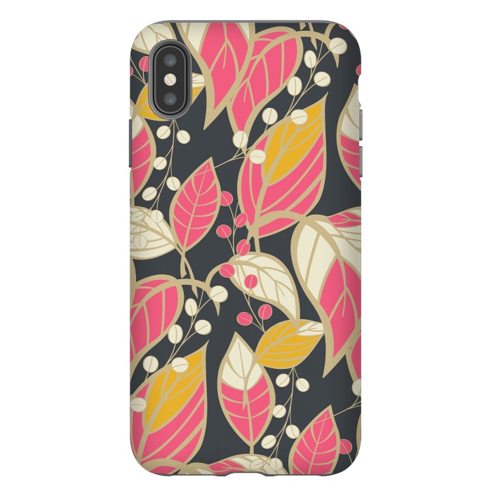 iPhone Xs Max StrongFit Romantic Floral Dark by Jelena Obradovic