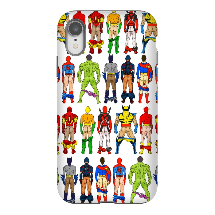 iPhone Xr StrongFit Superhero Butts by Notsniw
