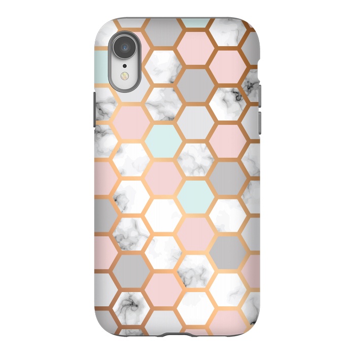 iPhone Xr StrongFit Marble Geometry 025 by Jelena Obradovic