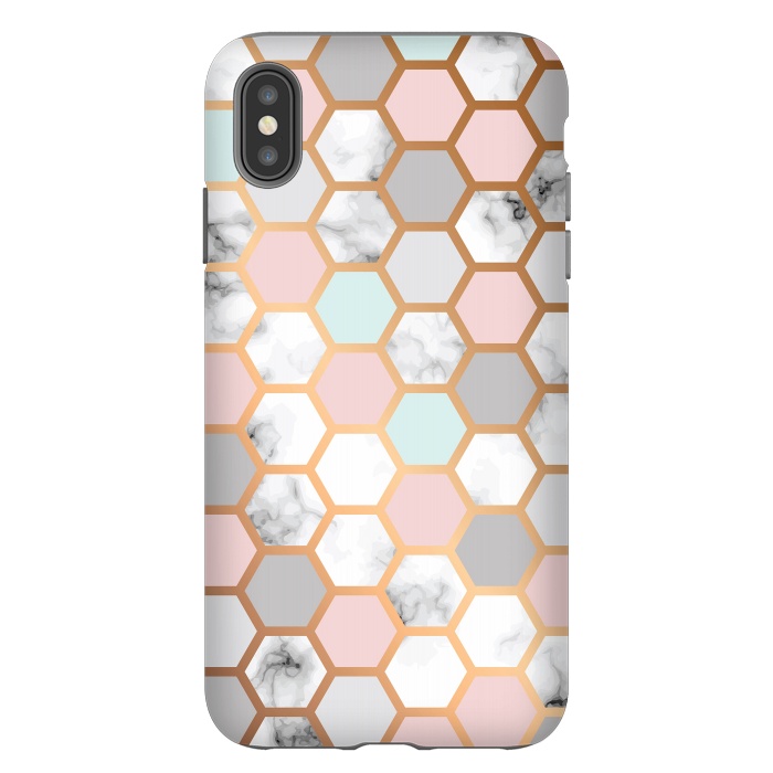 iPhone Xs Max StrongFit Marble Geometry 025 by Jelena Obradovic