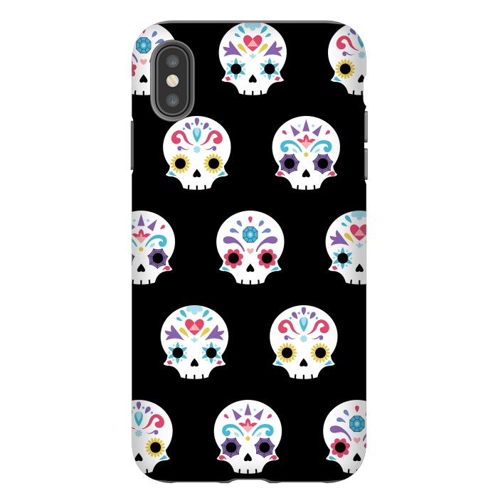 iPhone Xs Max StrongFit Cute sugar skull  by Laura Nagel