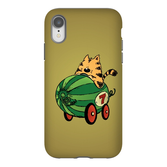 iPhone Xr StrongFit Albert and his Watermelon Ride by Mangulica