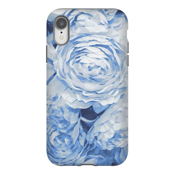 iPhone Xr StrongFit Blue roses by Julia Grifol