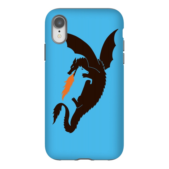 iPhone Xr StrongFit Dragon and Horse by Coffee Man