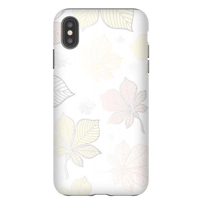 iPhone Xs Max StrongFit Autumn Leaves Pattern XV by Bledi
