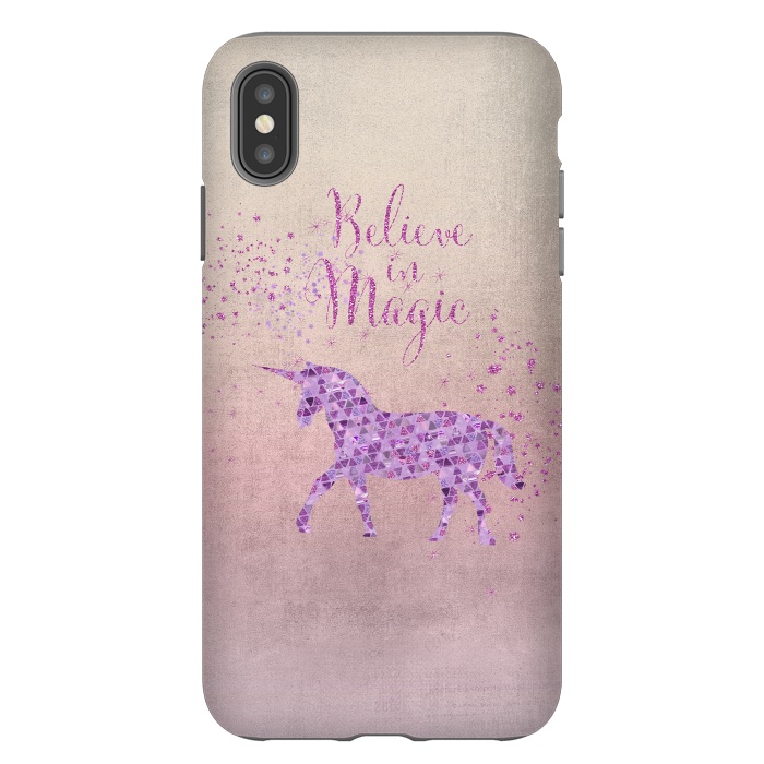 iPhone Xs Max StrongFit Unicorn Believe In Magic by Andrea Haase