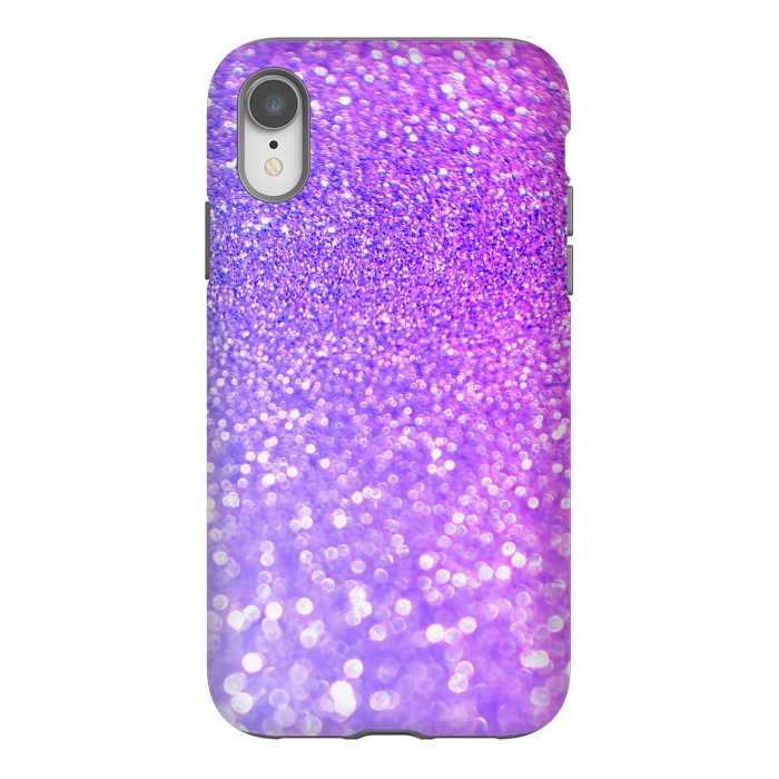 iPhone Xr StrongFit Purple Pink Glitter Dream by  Utart