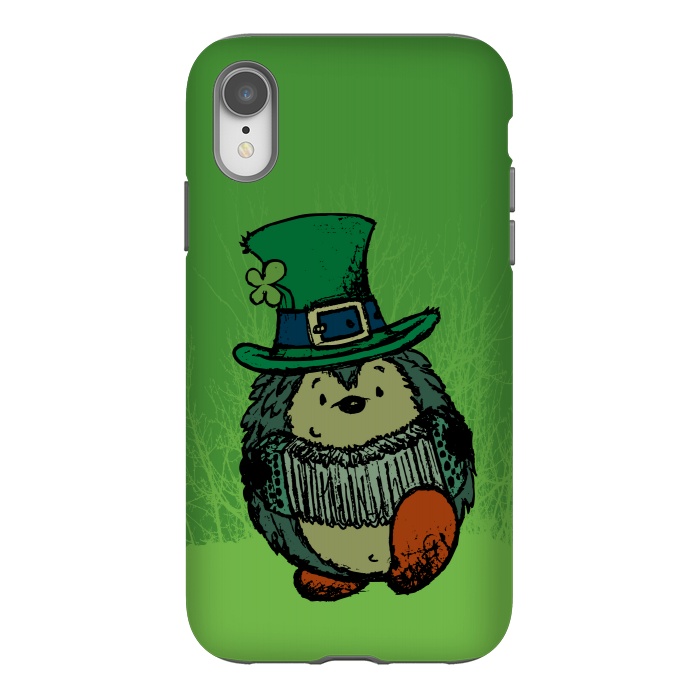 iPhone Xr StrongFit ST.PATRICK HEDGEHOG by Mangulica