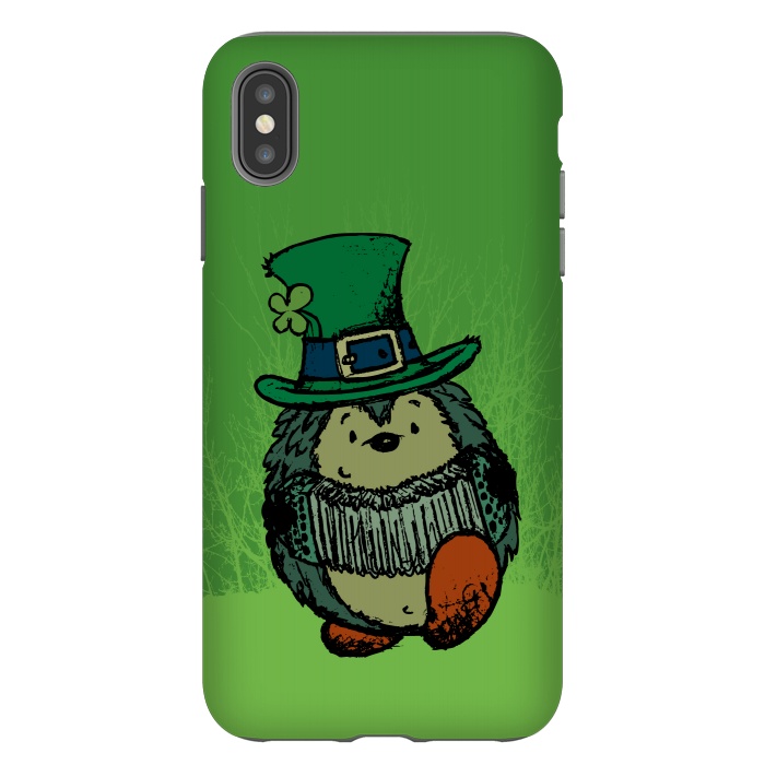 iPhone Xs Max StrongFit ST.PATRICK HEDGEHOG by Mangulica
