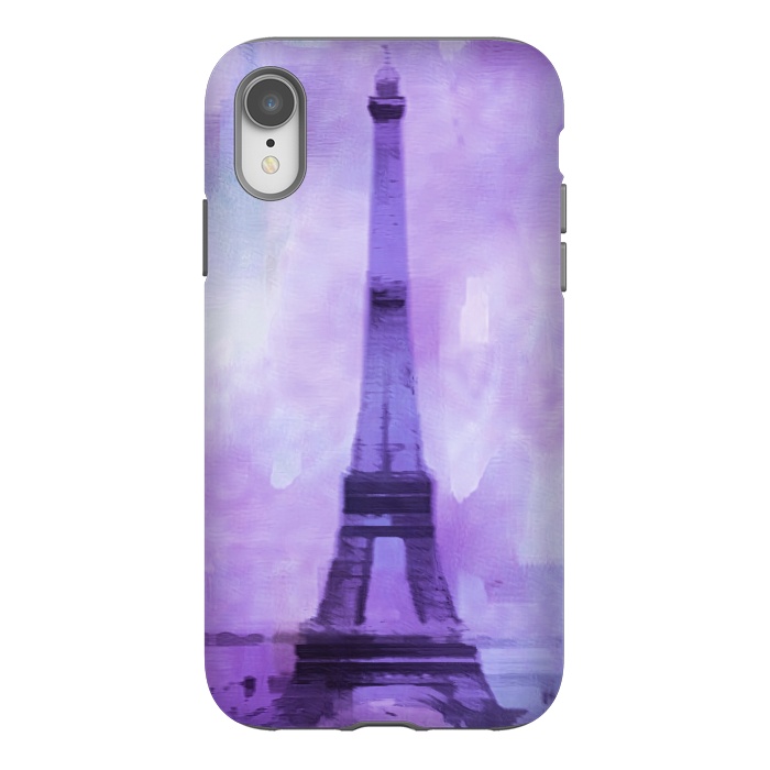 iPhone Xr StrongFit Purple Paris Watercolor  by Andrea Haase