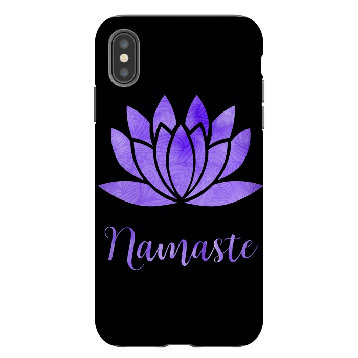 iPhone Xs Max StrongFit Namaste Lotus Flower by Andrea Haase