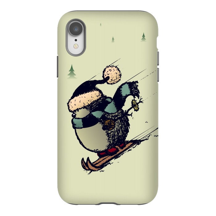 iPhone Xr StrongFit Skier  by Mangulica