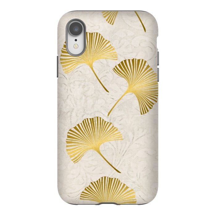 iPhone Xr StrongFit Golden Gingko Leaves by Andrea Haase