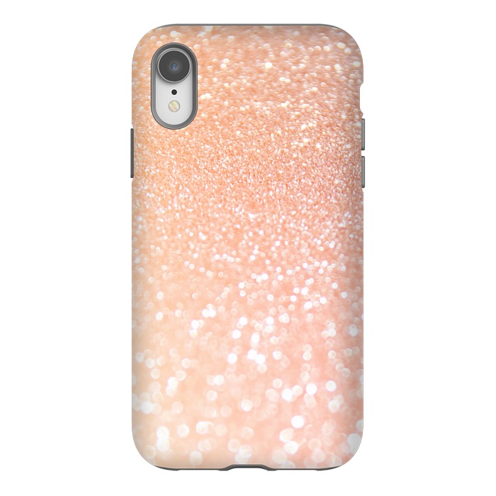iPhone Xr StrongFit Rose Blush Glitter by  Utart