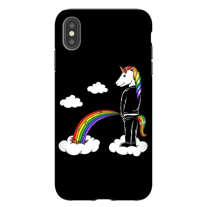 iPhone Xs Max StrongFit Unicorn Rainbow by Coffee Man