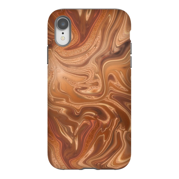 iPhone Xr StrongFit Shimmering Copper Glamorous Luxury 2 by Andrea Haase