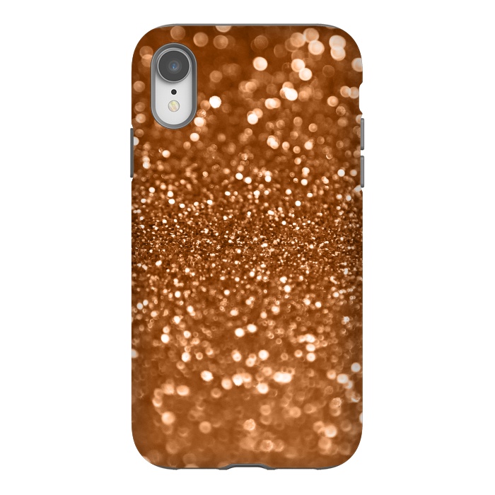iPhone Xr StrongFit Copper Glamour Glitter 2 by Andrea Haase