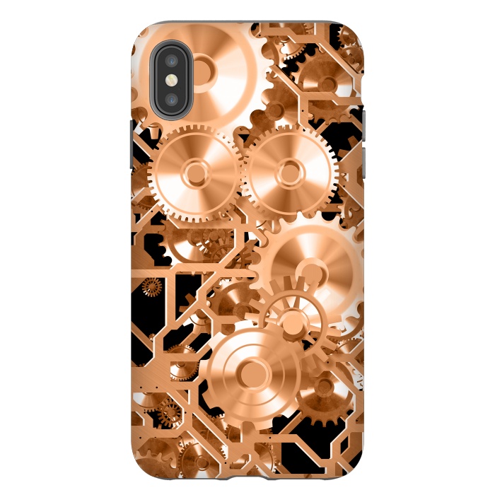 iPhone Xs Max StrongFit Copper Steampunk by Andrea Haase