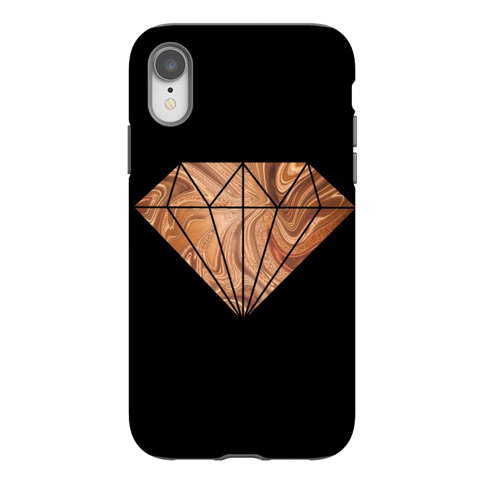 iPhone Xr StrongFit Copper Diamond 2 by Andrea Haase