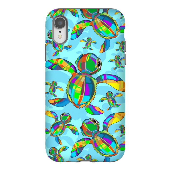 iPhone Xr StrongFit Baby Sea Turtle Fabric Toy by BluedarkArt
