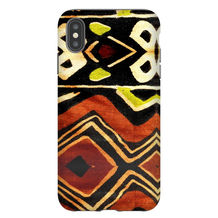 iPhone Xs Max StrongFit Africa Design Fabric Texture by BluedarkArt