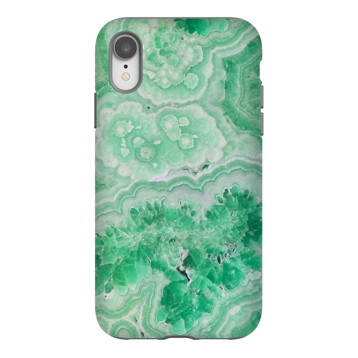 iPhone Xr StrongFit Mint Green Agate by  Utart