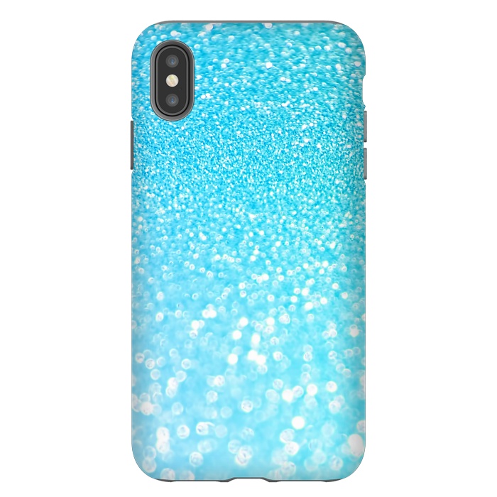 iPhone Xs Max StrongFit Sky Blue Faux Glitter by  Utart