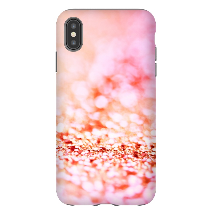 iPhone Xs Max StrongFit Sunny pink faux glitter by  Utart