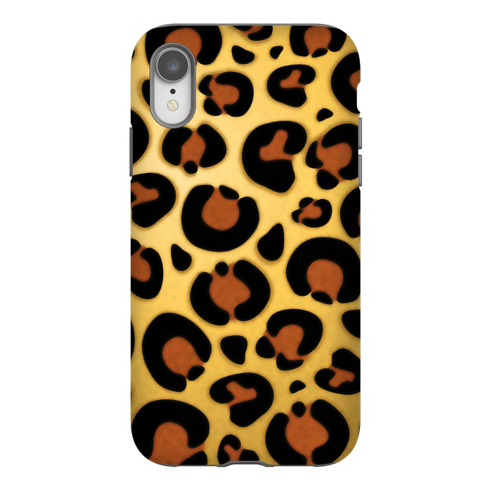 iPhone Xr StrongFit Jaguar Leopard Fur Texture by BluedarkArt