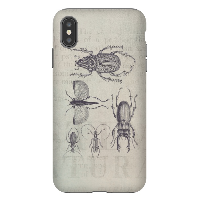 iPhone Xs Max StrongFit Vintage Beetles And Bugs by Andrea Haase