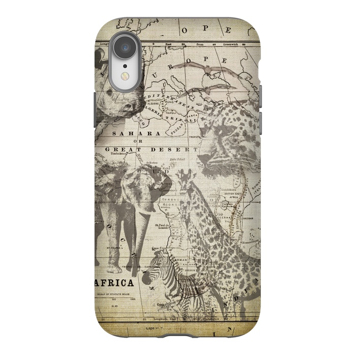 iPhone Xr StrongFit African Wild Animals by Andrea Haase