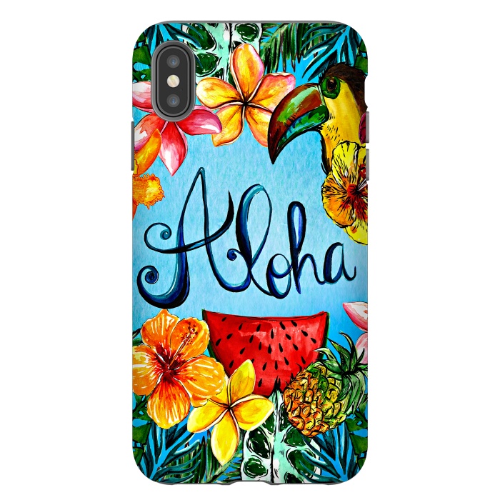 iPhone Xs Max StrongFit Aloha Tropical Fruits by  Utart