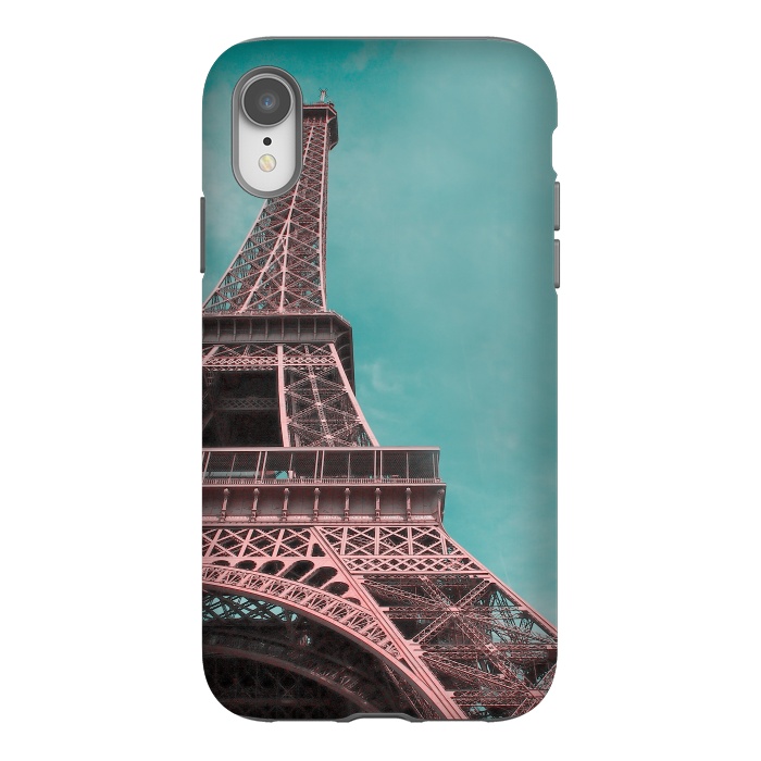 iPhone Xr StrongFit Pink Paris Eiffeltower by Andrea Haase