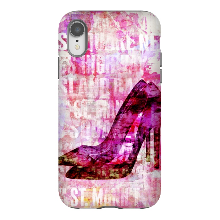 iPhone Xr StrongFit High Heels Pink Mixed Media Art by Andrea Haase