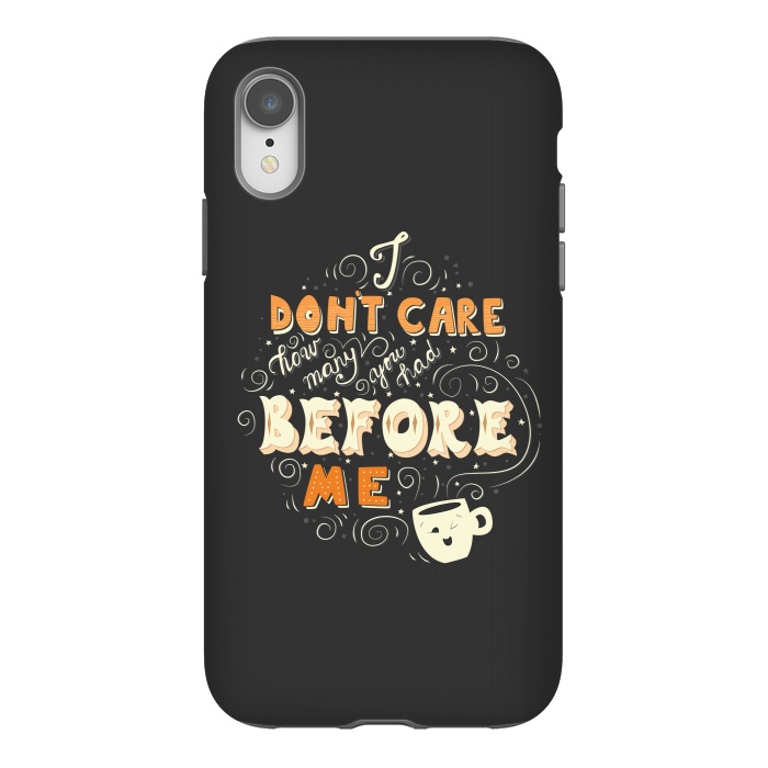 iPhone Xr StrongFit Coffee typography funny design by Jelena Obradovic
