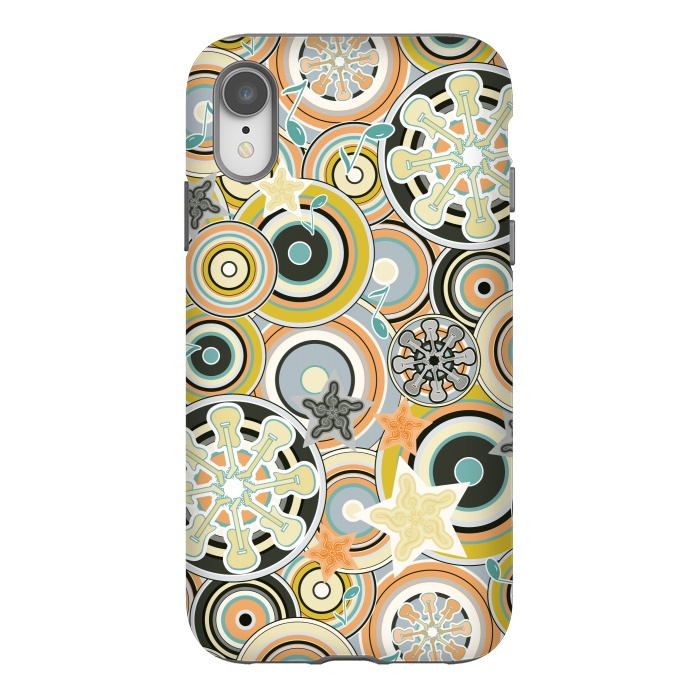 iPhone Xr StrongFit Glam Boho Rock in Navy and Green by Paula Ohreen