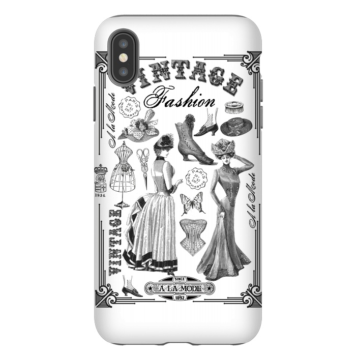 iPhone Xs Max StrongFit Vintage Fashion Ladies by Andrea Haase