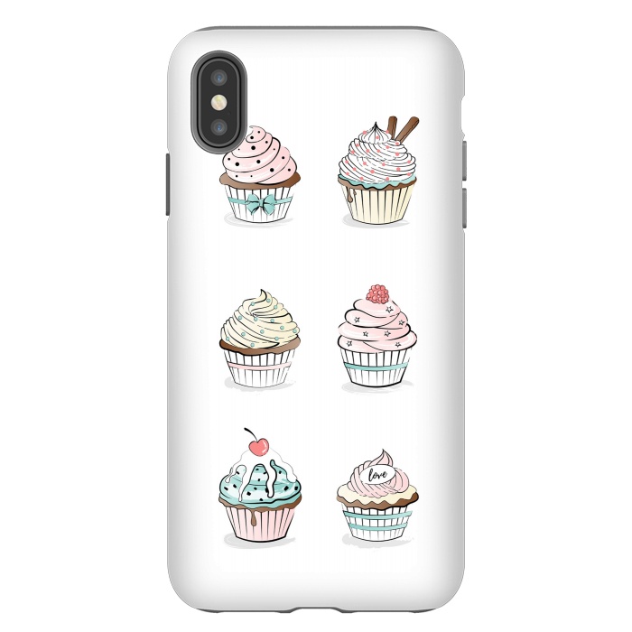 iPhone Xs Max StrongFit Sweet Cupcakes by Martina