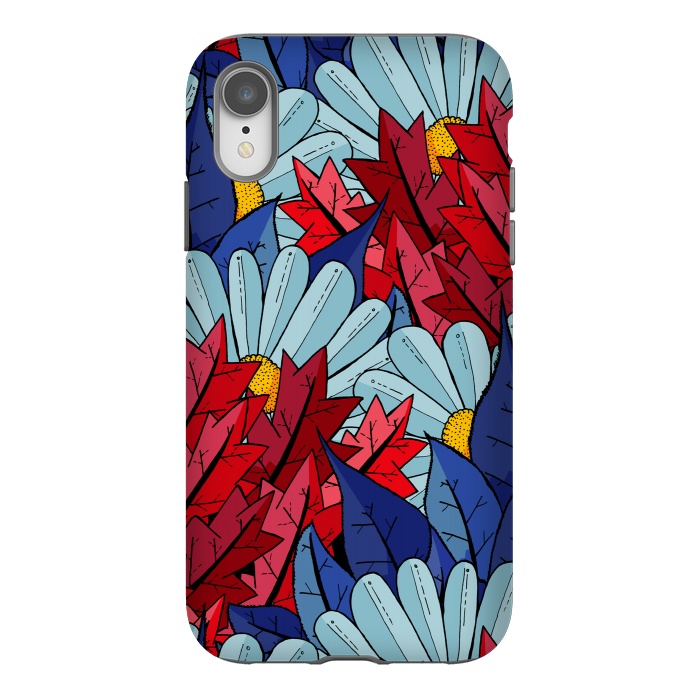 iPhone Xr StrongFit The flowers and the leaves by Steve Wade (Swade)
