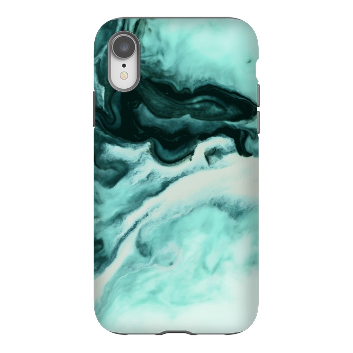 iPhone Xr StrongFit Abstract marbling mint by Mmartabc