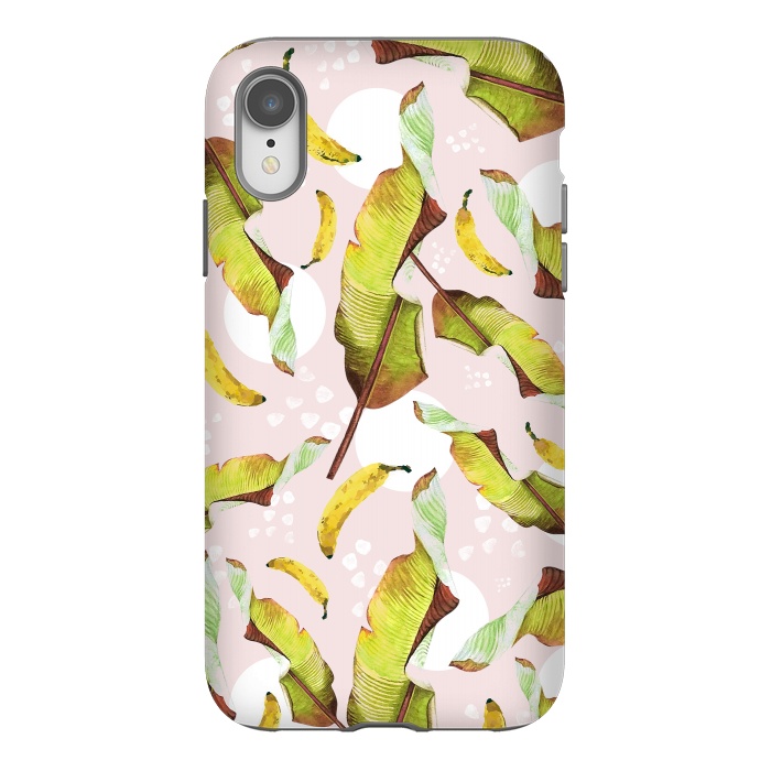 iPhone Xr StrongFit Banana leaf and bananas by Mmartabc
