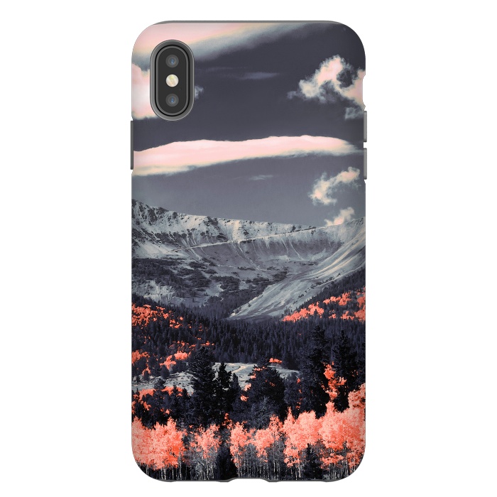 iPhone Xs Max StrongFit Vibrant mountainous landscape by Mmartabc