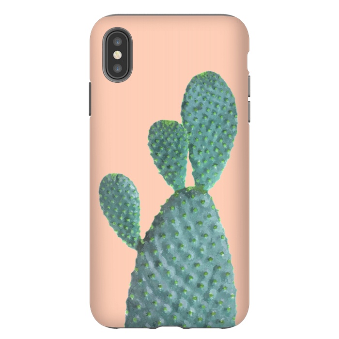 iPhone Xs Max StrongFit Cactus Watercolor by Alemi