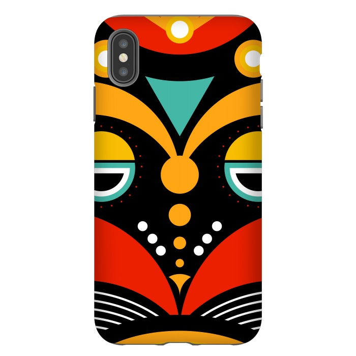iPhone Xs Max StrongFit rasta tribal mask by TMSarts