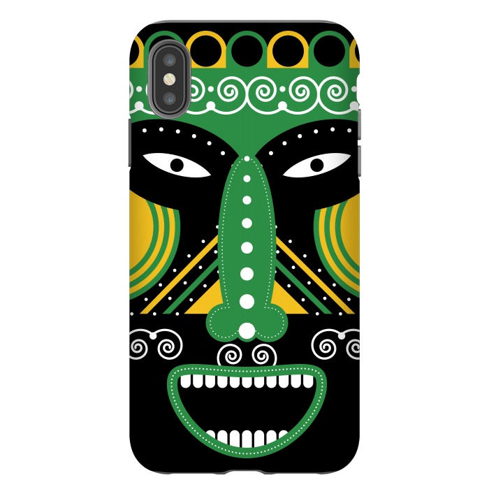 iPhone Xs Max StrongFit ritual tribal mask by TMSarts