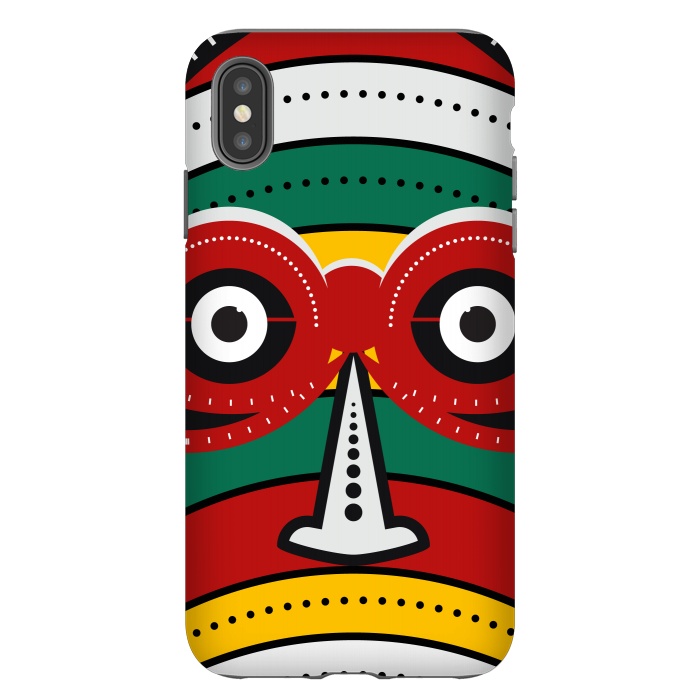 iPhone Xs Max StrongFit totem tribal mask by TMSarts