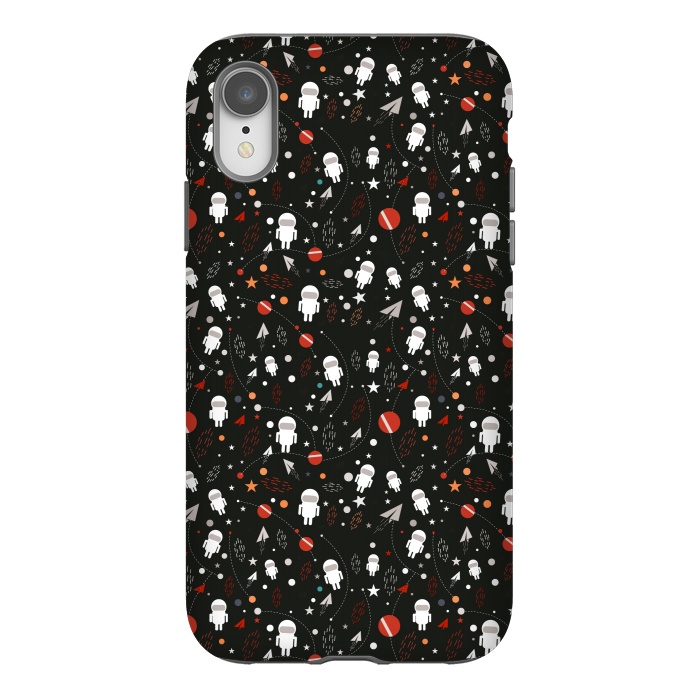 iPhone Xr StrongFit cartoon space pattern by TMSarts