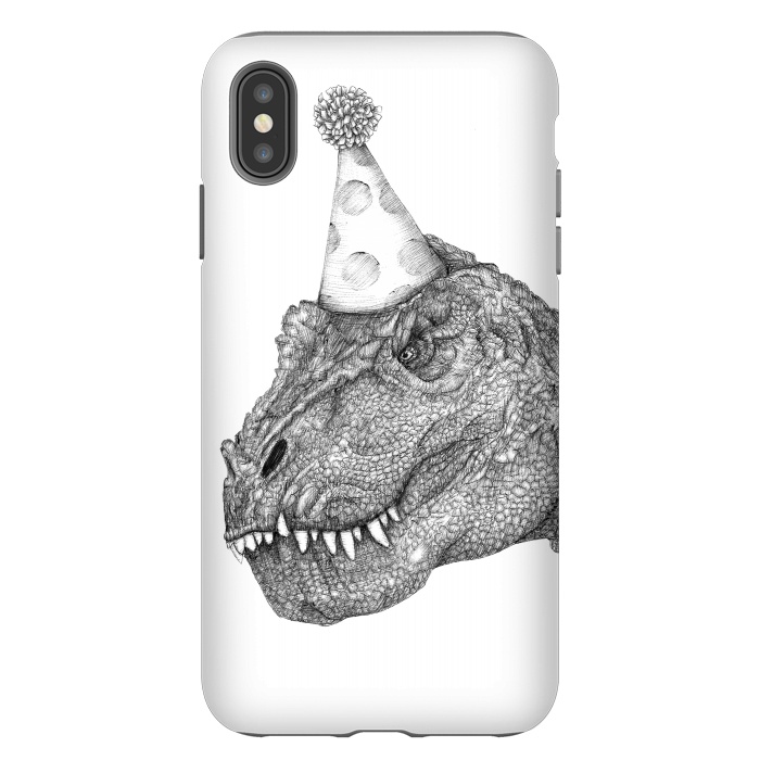 iPhone Xs Max StrongFit Party Dinosaur by ECMazur 