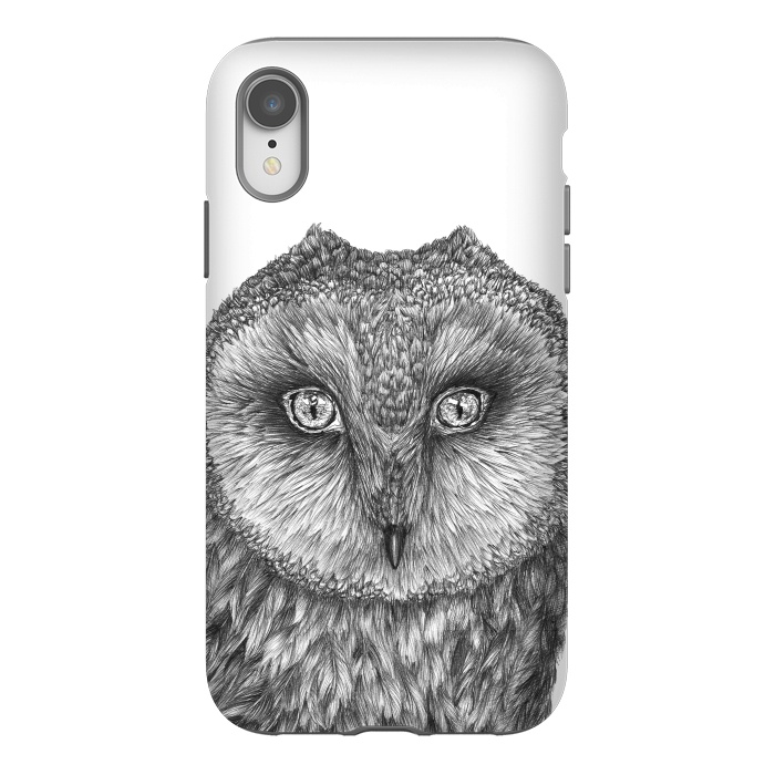iPhone Xr StrongFit Little Barn Owl by ECMazur 