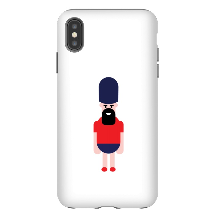 iPhone Xs Max StrongFit cartoon guard standing  by TMSarts
